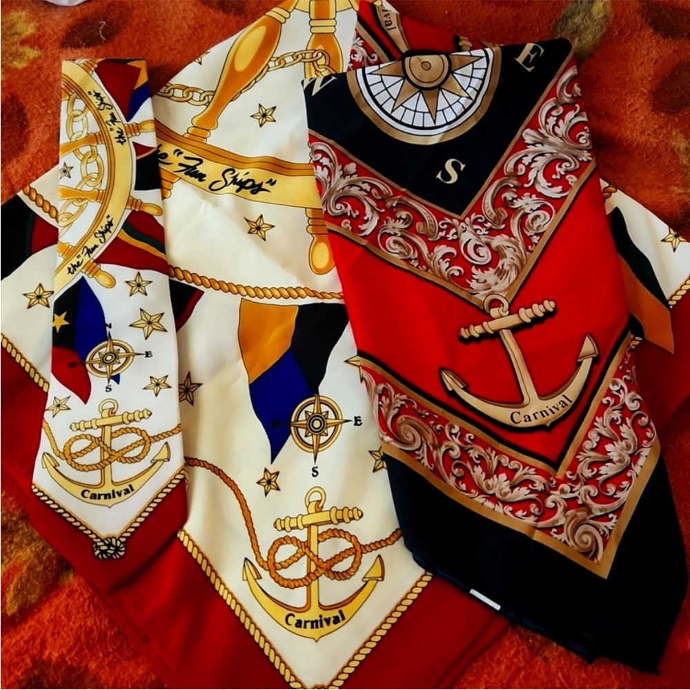 Carnival Cruise Nautical Themed Scarves